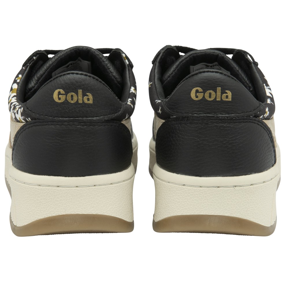 Gola Classics Women's Grandslam LBTY SN Sneakers - Black/Gold/Multi