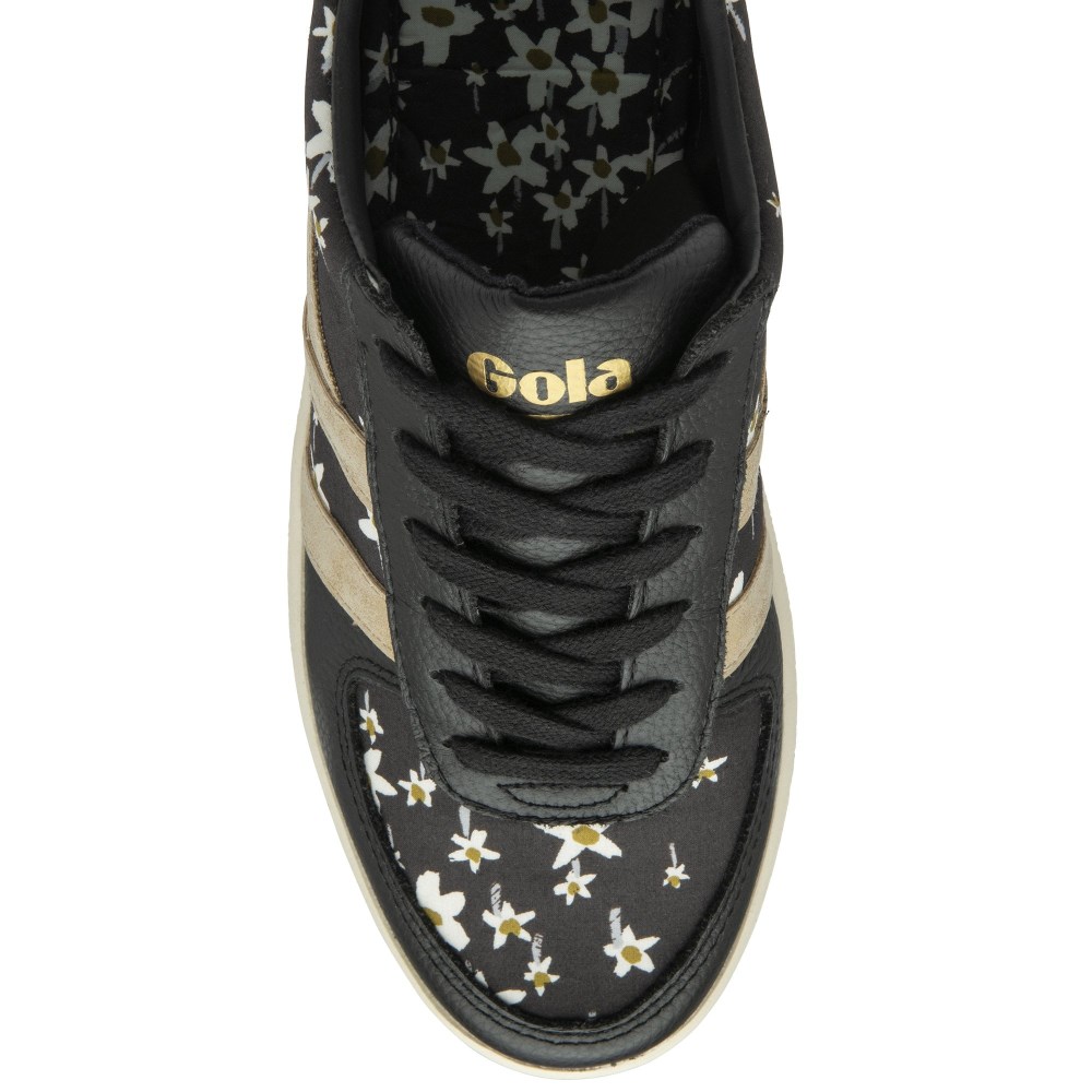Gola Classics Women's Grandslam LBTY SN Sneakers - Black/Gold/Multi