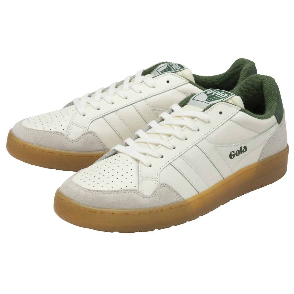 Gola Classics Men's Eagle '86 Sneakers - Off White/Evergreen/Gum
