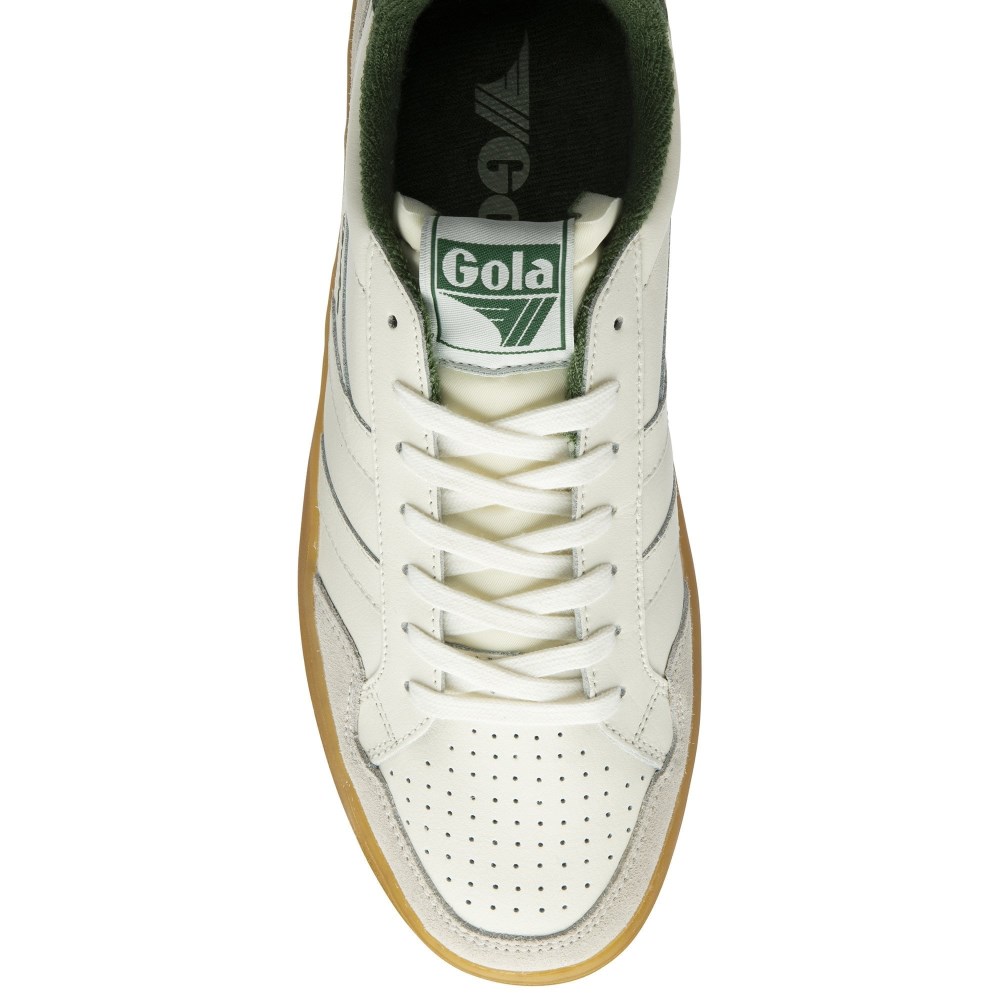 Gola Classics Men's Eagle '86 Sneakers - Off White/Evergreen/Gum