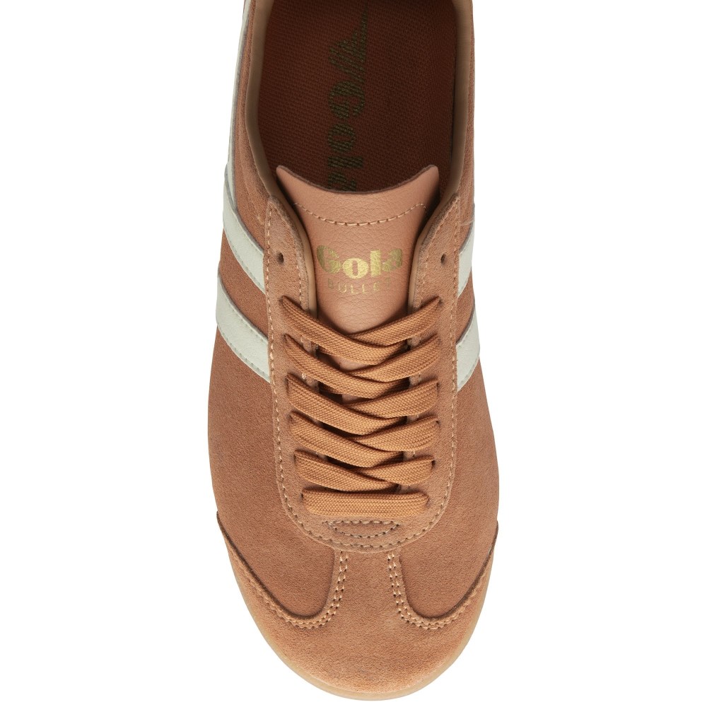 Gola Classics Women's Bullet Suede Sneakers - Terracotta/Off White/Pale Gum