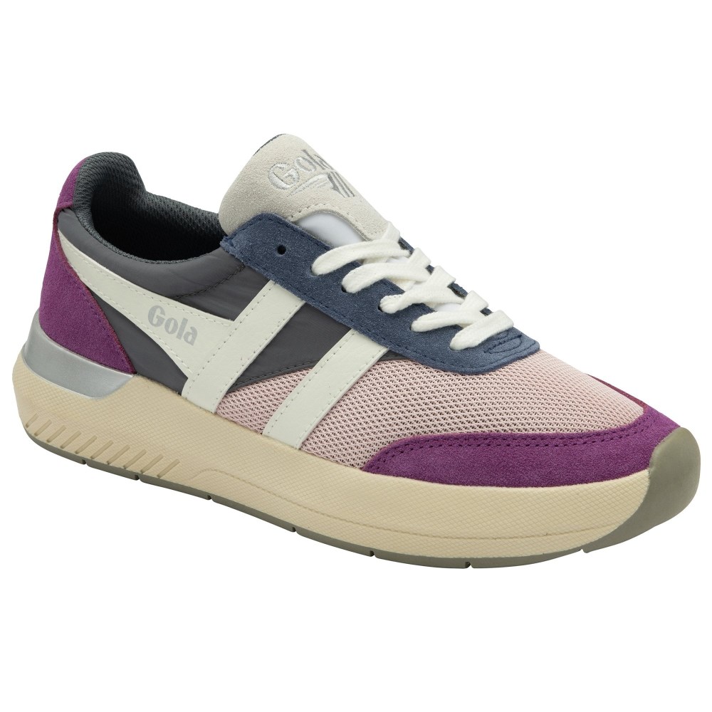 Gola Classics Women's Raven Sneakers - Chalk Pink/Shadow/Foxglove