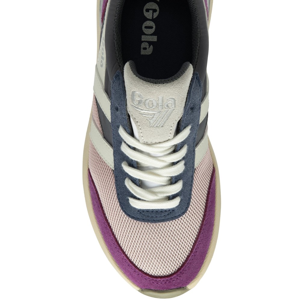 Gola Classics Women's Raven Sneakers - Chalk Pink/Shadow/Foxglove