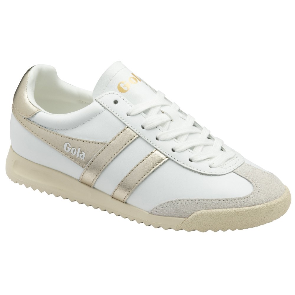 Gola Classics Women's Torpedo Mirror Sneakers - White/Gold/Off White