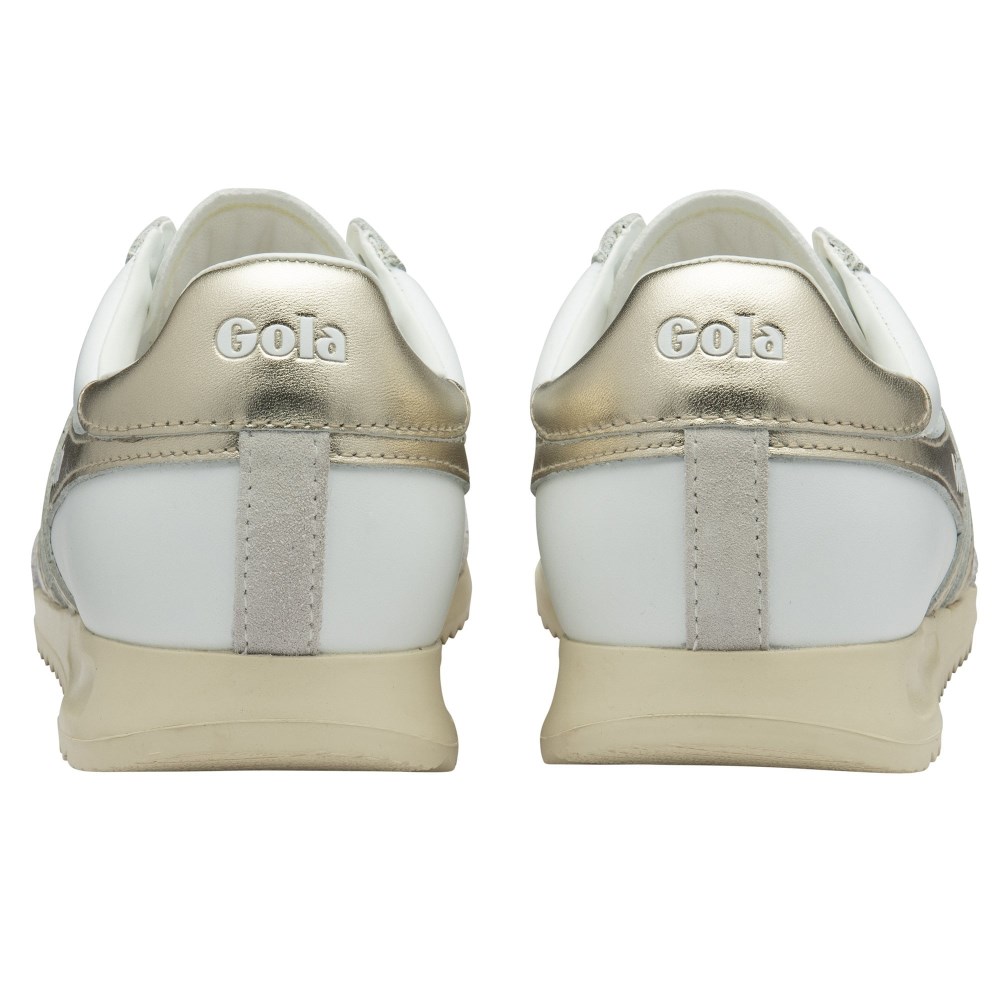 Gola Classics Women's Torpedo Mirror Sneakers - White/Gold/Off White