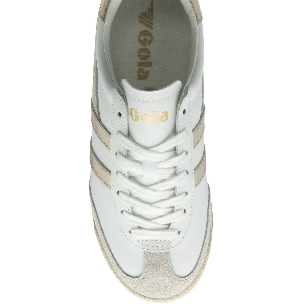 Gola Classics Women's Torpedo Mirror Sneakers - White/Gold/Off White