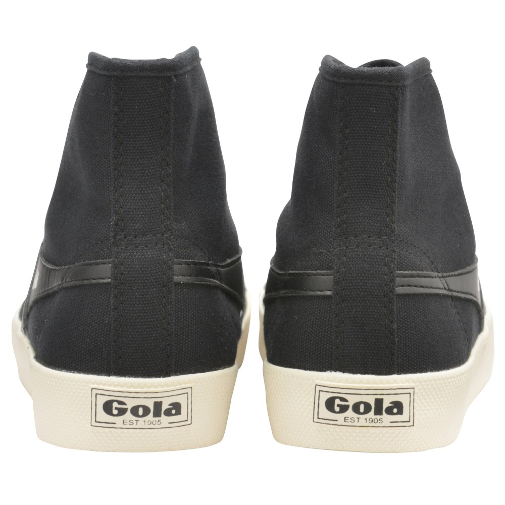 Vegan Gola Classics Women's Coaster High Sneakers - Black/Off White