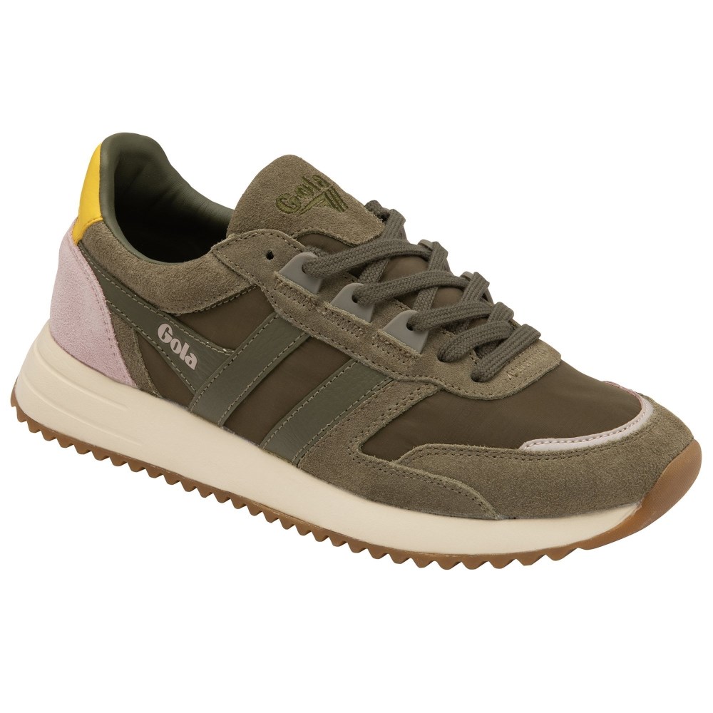 Gola Classics Women's Chicago Sneakers - Khaki/Khaki/Sun