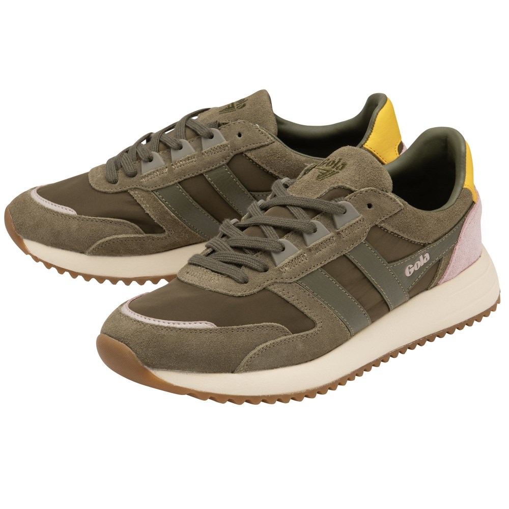 Gola Classics Women's Chicago Sneakers - Khaki/Khaki/Sun
