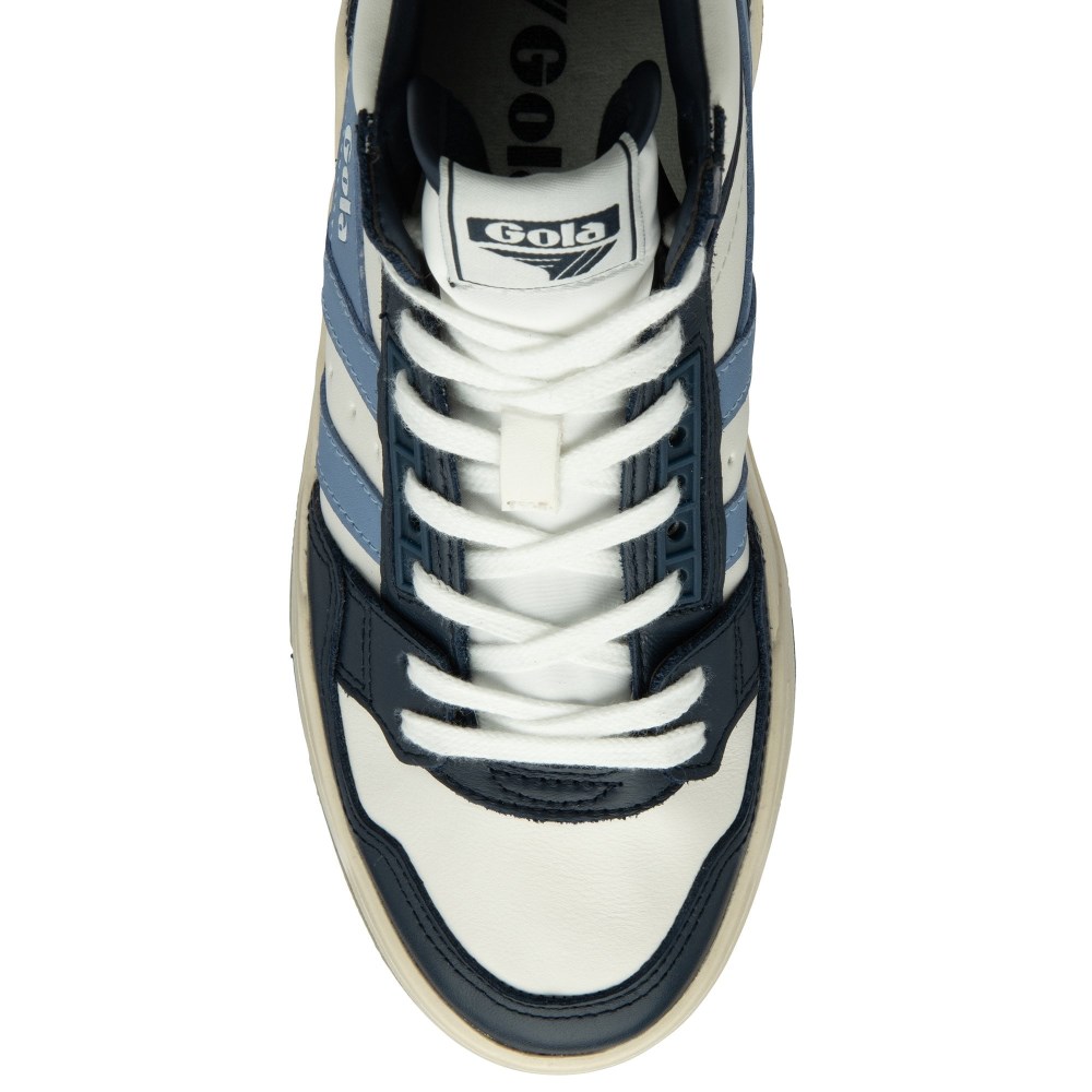 Gola Classics Women's Challenge High Sneakers - White/Navy/Vista Blue