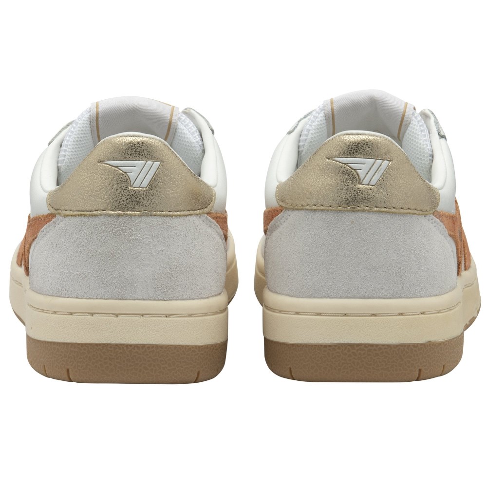 Gola Classics Women's Hawk Sneakers - White/Terracotta/Gold
