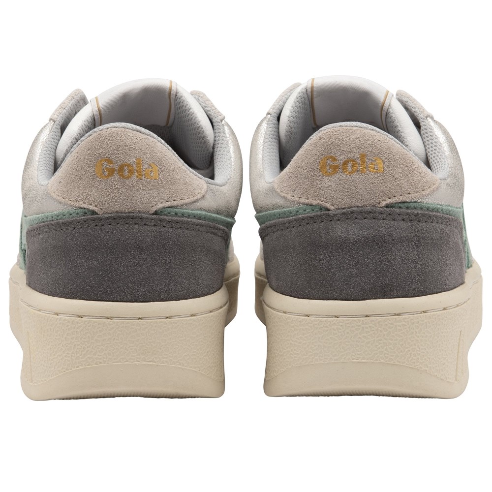 Gola Classics Women's Superslam Blaze Sneakers - Silver/Green Mist/Feather Grey