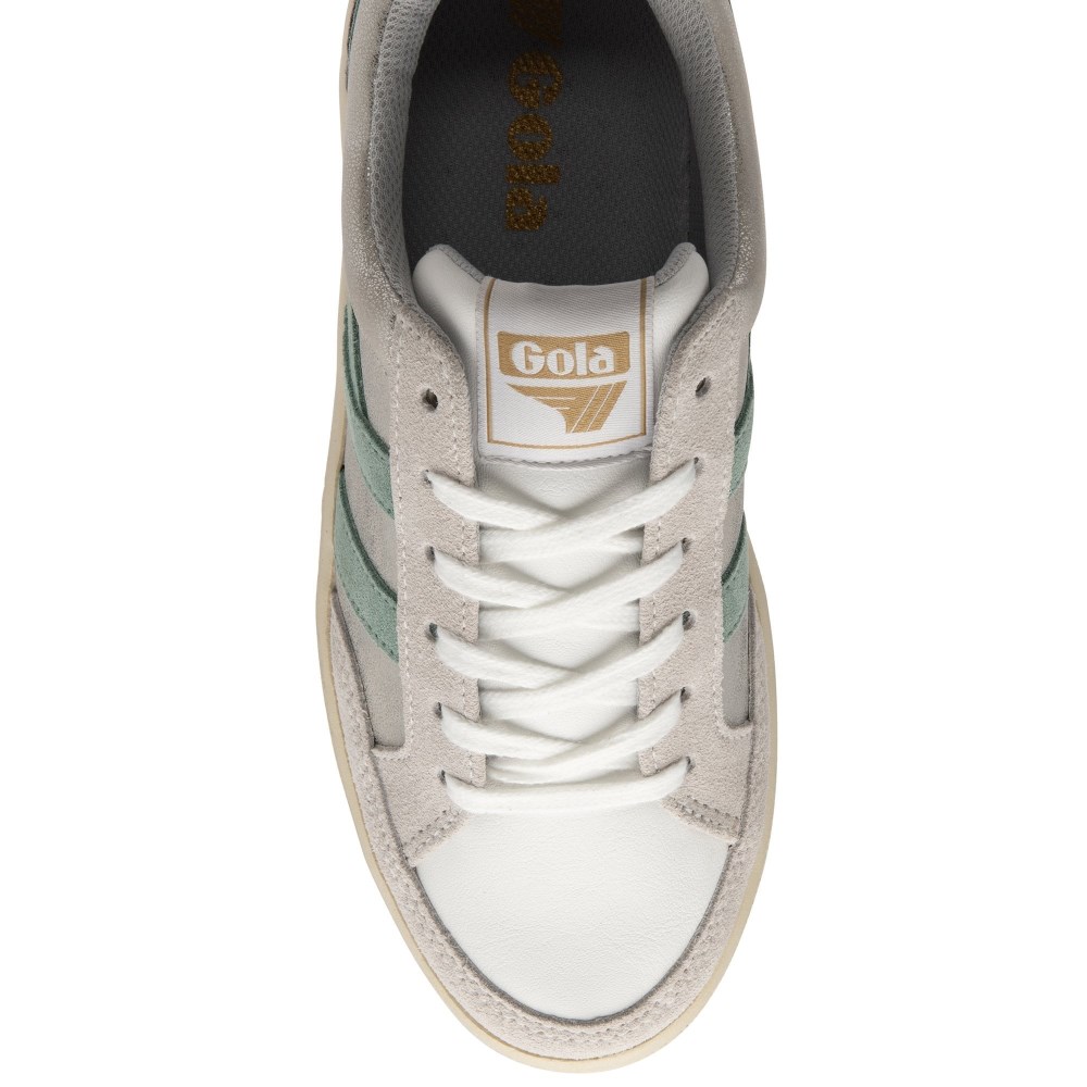 Gola Classics Women's Superslam Blaze Sneakers - Silver/Green Mist/Feather Grey
