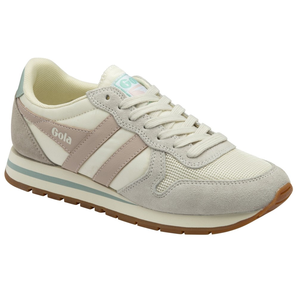 Gola Classics Women's Daytona Sneakers - Off White/Rose/Surf