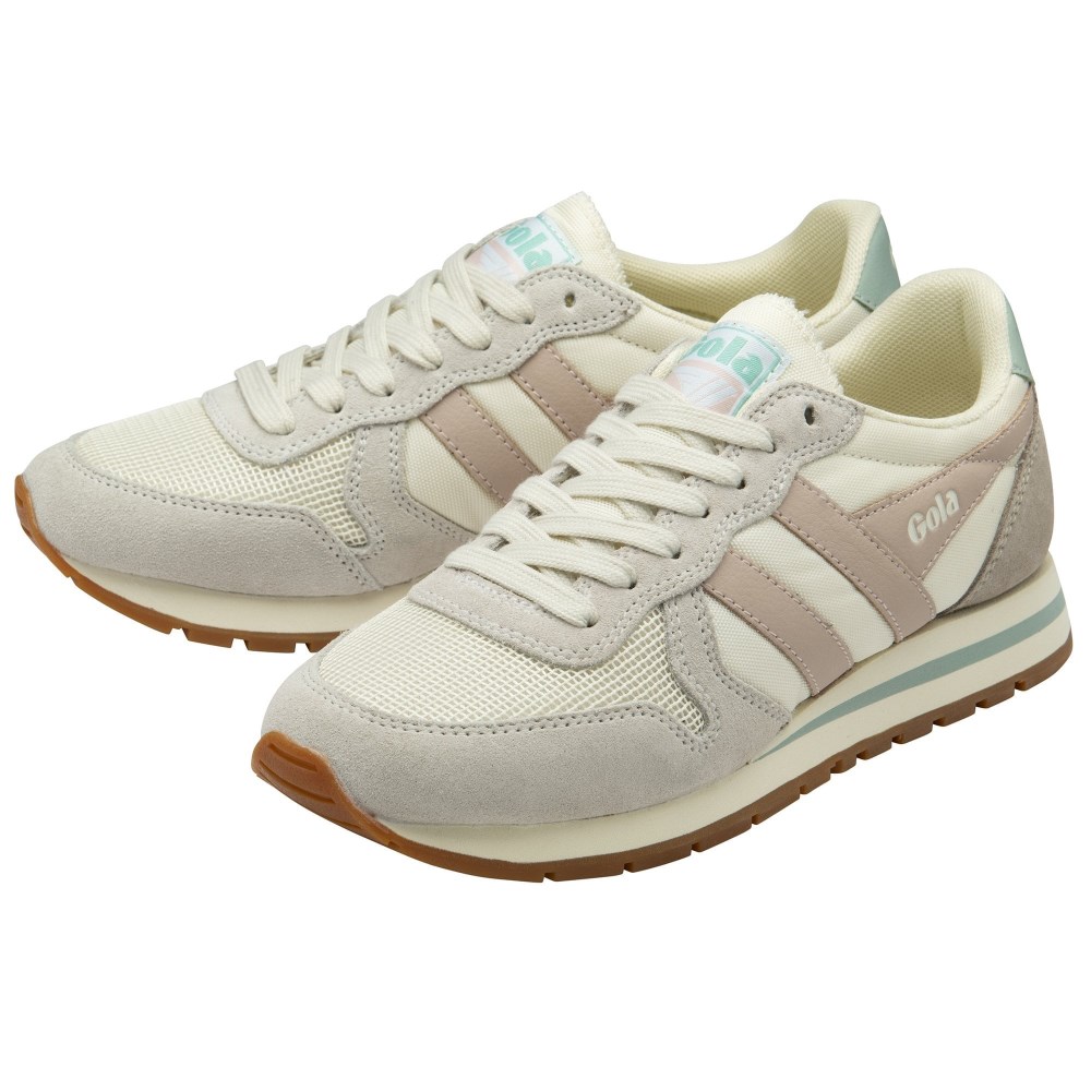 Gola Classics Women's Daytona Sneakers - Off White/Rose/Surf