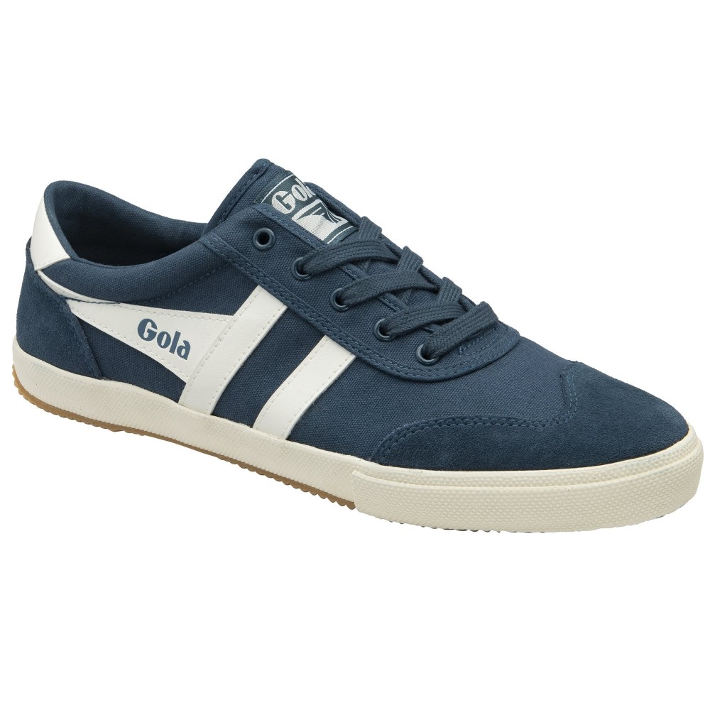 Gola Classics Men's Badminton Plimsoll Sneakers - Vintage Blue/Off White