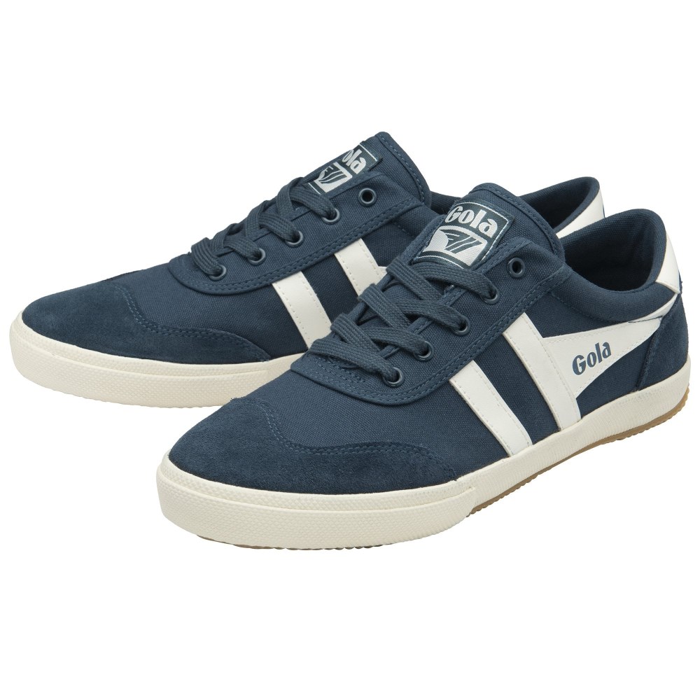 Gola Classics Men's Badminton Plimsoll Sneakers - Vintage Blue/Off White
