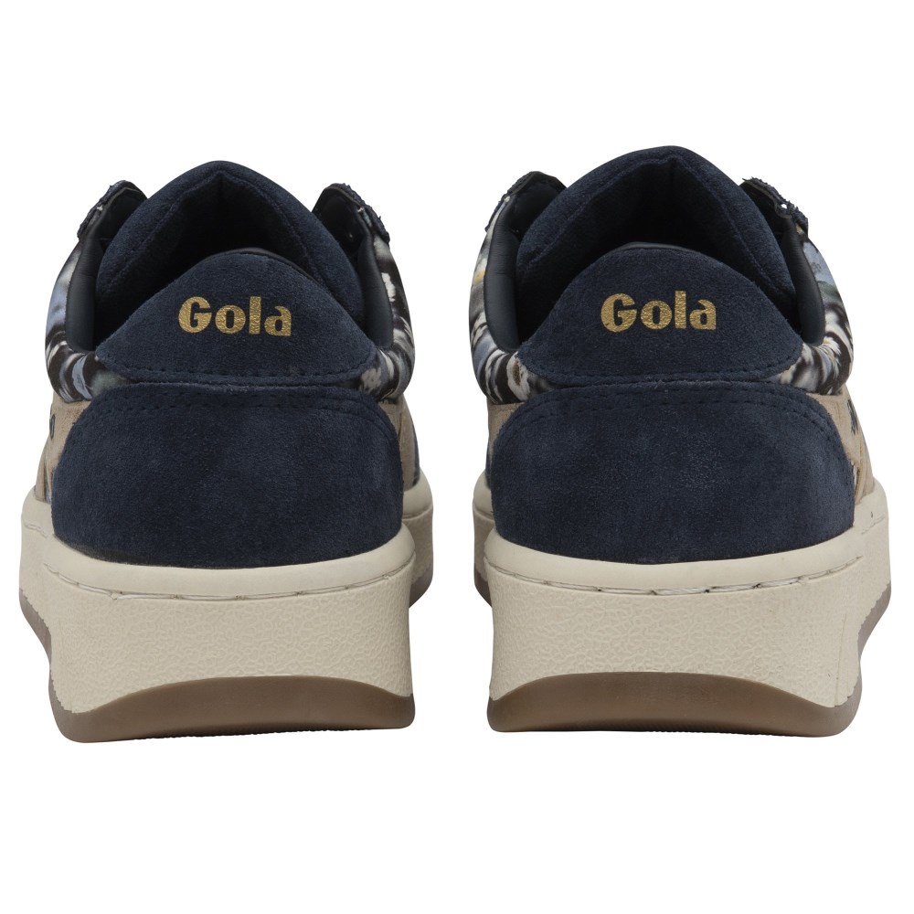 Gola Classics Women's Grandslam LBTY BR Sneakers - Navy/Gold/Multi