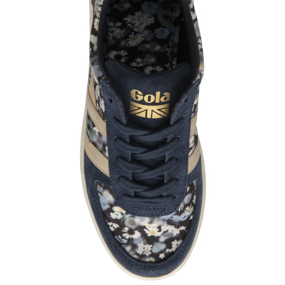 Gola Classics Women's Grandslam LBTY BR Sneakers - Navy/Gold/Multi