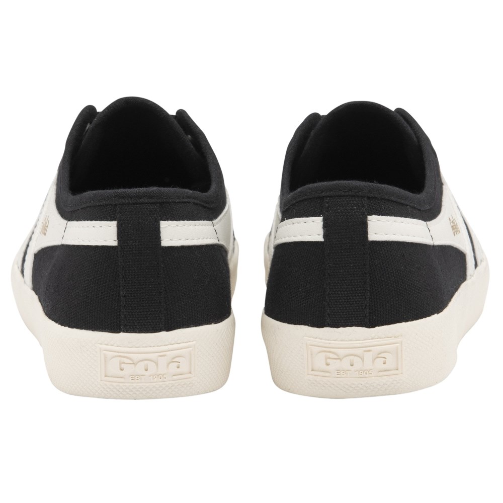 Vegan Gola Classics Women's Coaster - Black/Off White/Gold