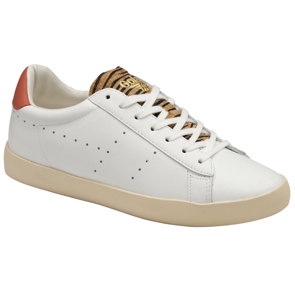 Gola Classics Women's Nova Safari Sneakers - White/Hot Coral/Tiger