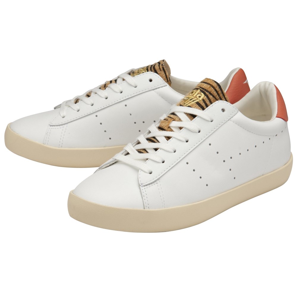 Gola Classics Women's Nova Safari Sneakers - White/Hot Coral/Tiger