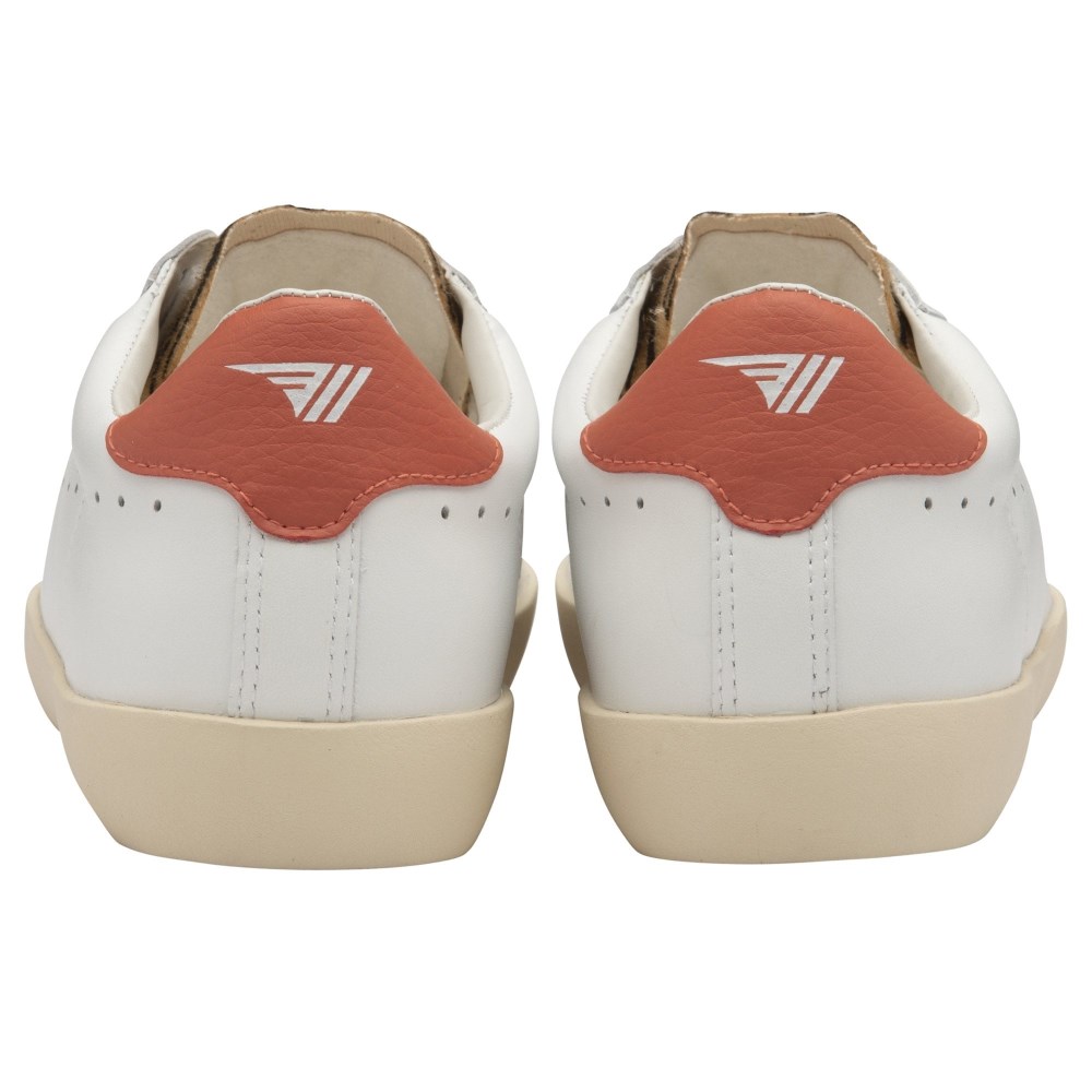 Gola Classics Women's Nova Safari Sneakers - White/Hot Coral/Tiger