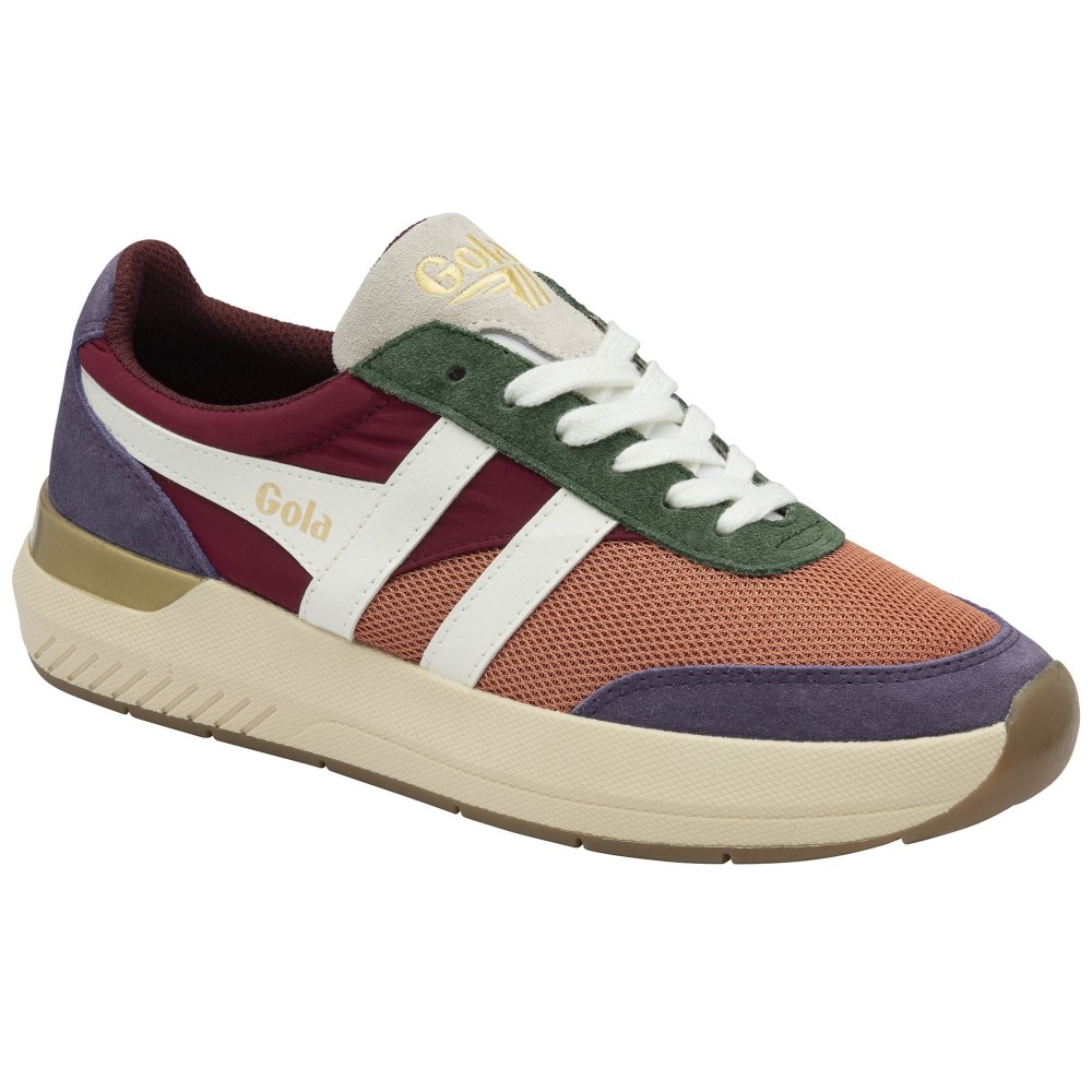 Gola Classics Women's Raven Sneakers - Terracotta/Cerise/Plum