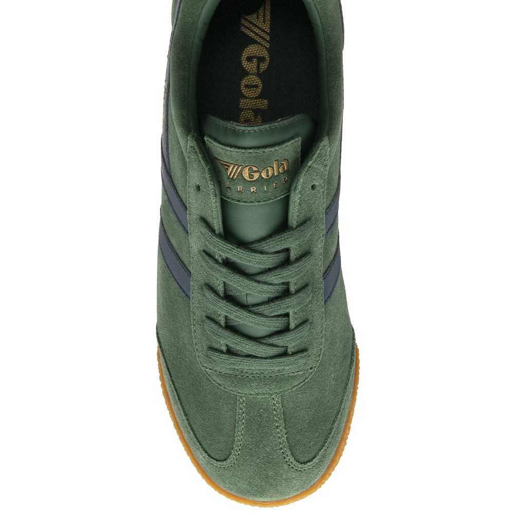 Gola Classics Men's Harrier Suede Sneakers - Evergreen/Navy
