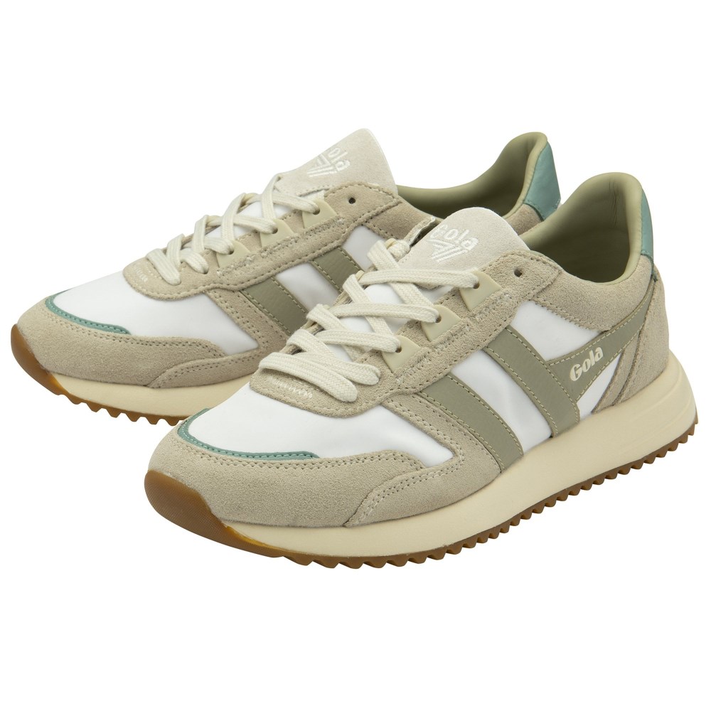 Gola Classics Women's Chicago Sneakers - Off White/Wheat/Feather Grey