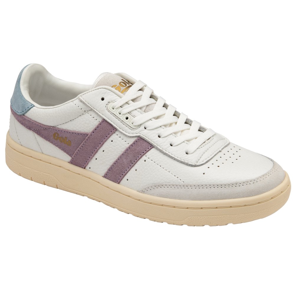 Gola Classics Women's Falcon Sneakers - White/Lily/Iceberg