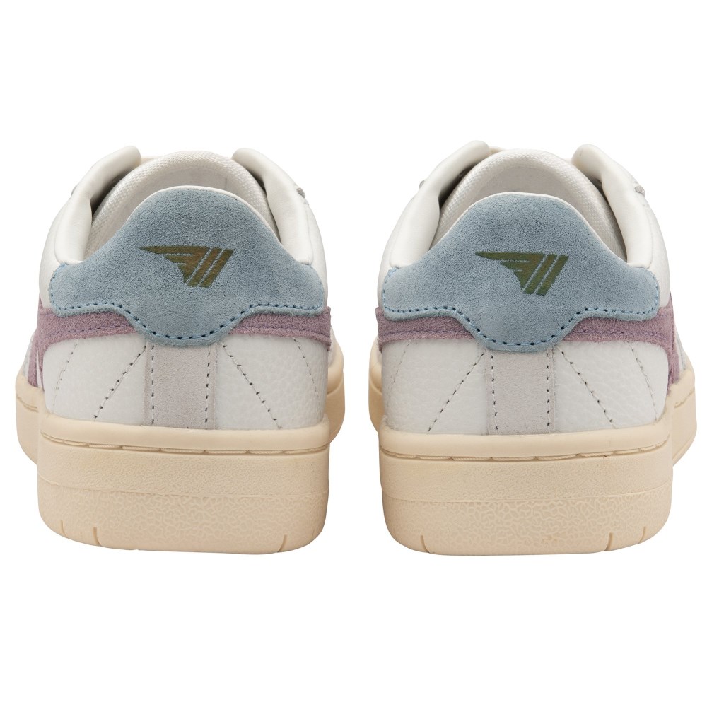 Gola Classics Women's Falcon Sneakers - White/Lily/Iceberg