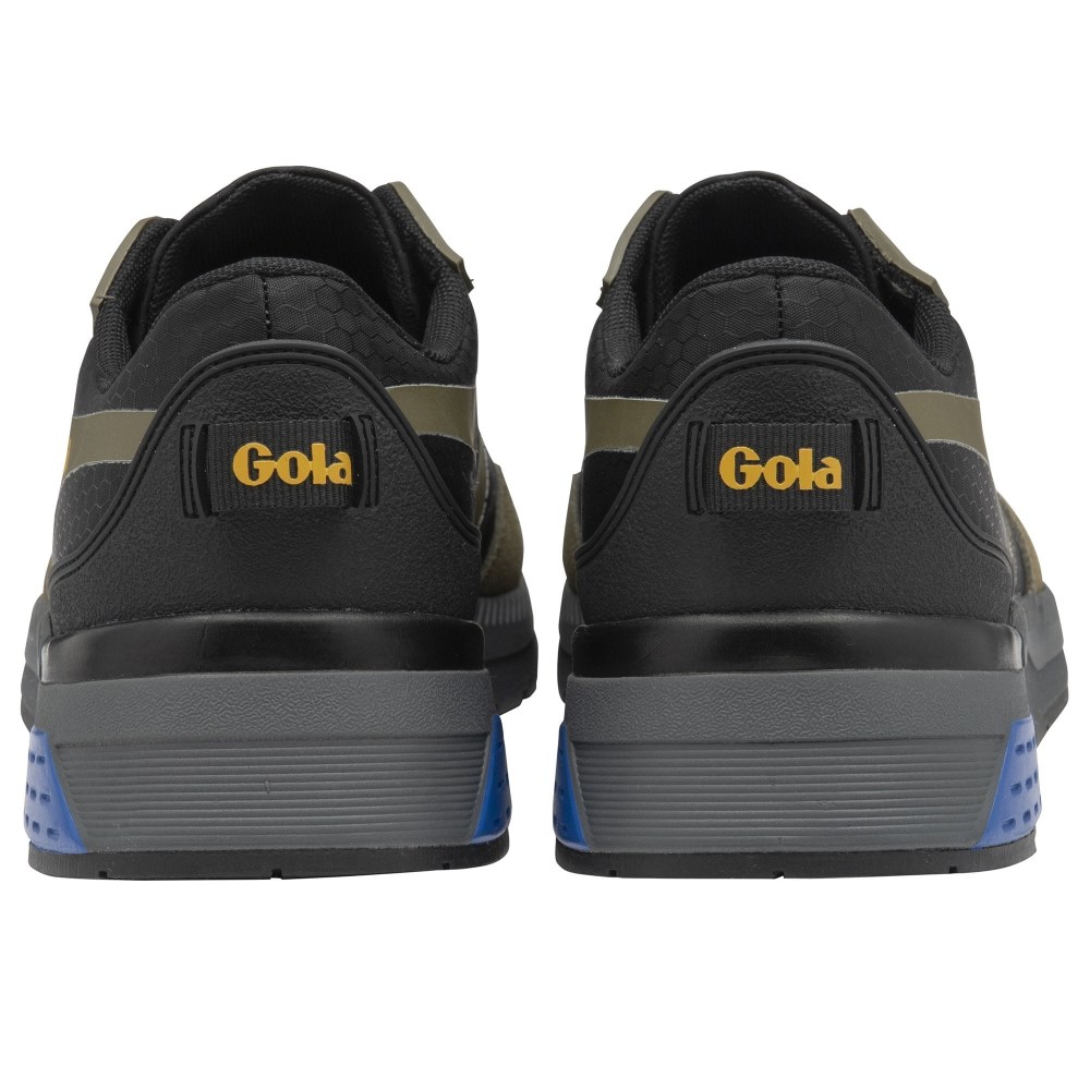 Gola Performance Men's Atomics Sneakers - Black/Khaki/Sun