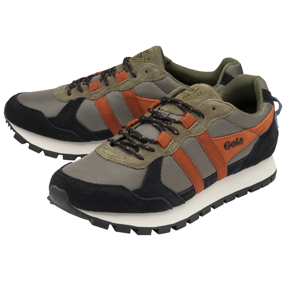 Gola Classics Men's Altitude Sneakers - Khaki/Black/Moody Orange