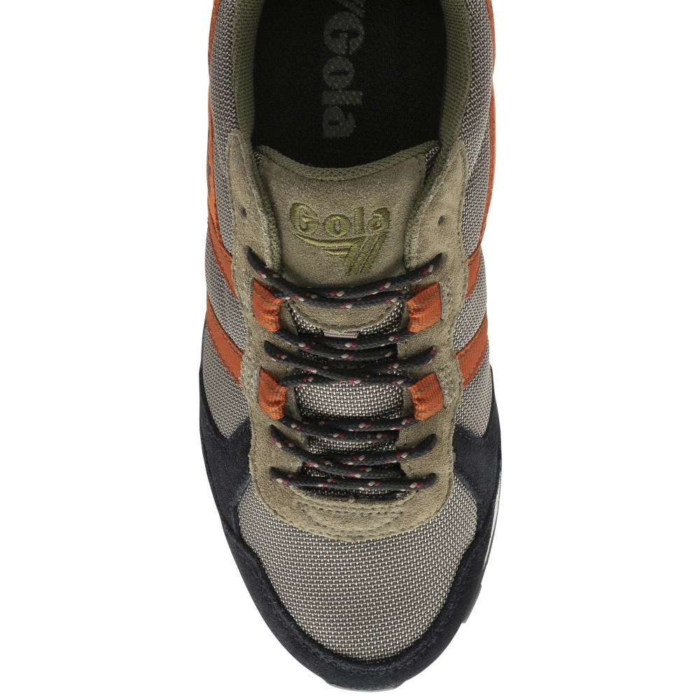 Gola Classics Men's Altitude Sneakers - Khaki/Black/Moody Orange