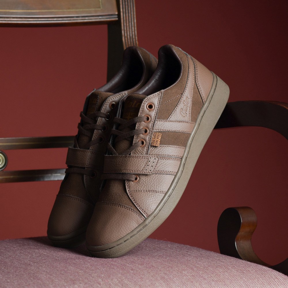 Gola Made in England - 1905 Men's Sentry Engineered Garment Sneakers - Brown/Brown