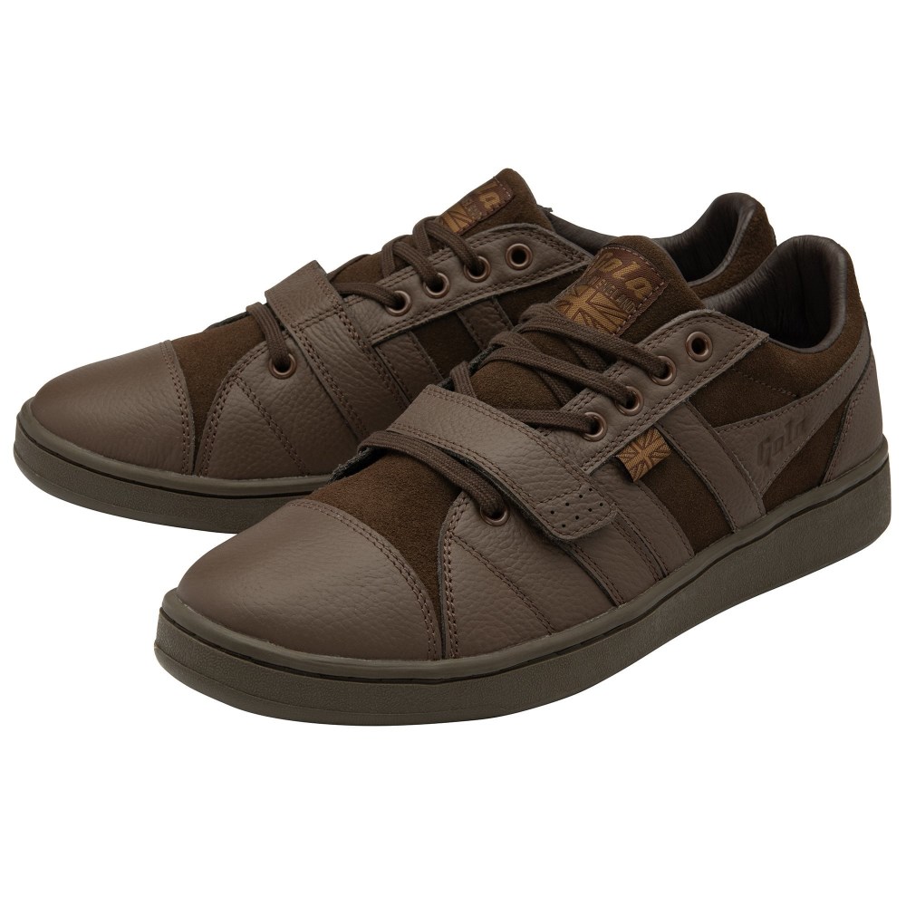 Gola Made in England - 1905 Men's Sentry Engineered Garment Sneakers - Brown/Brown
