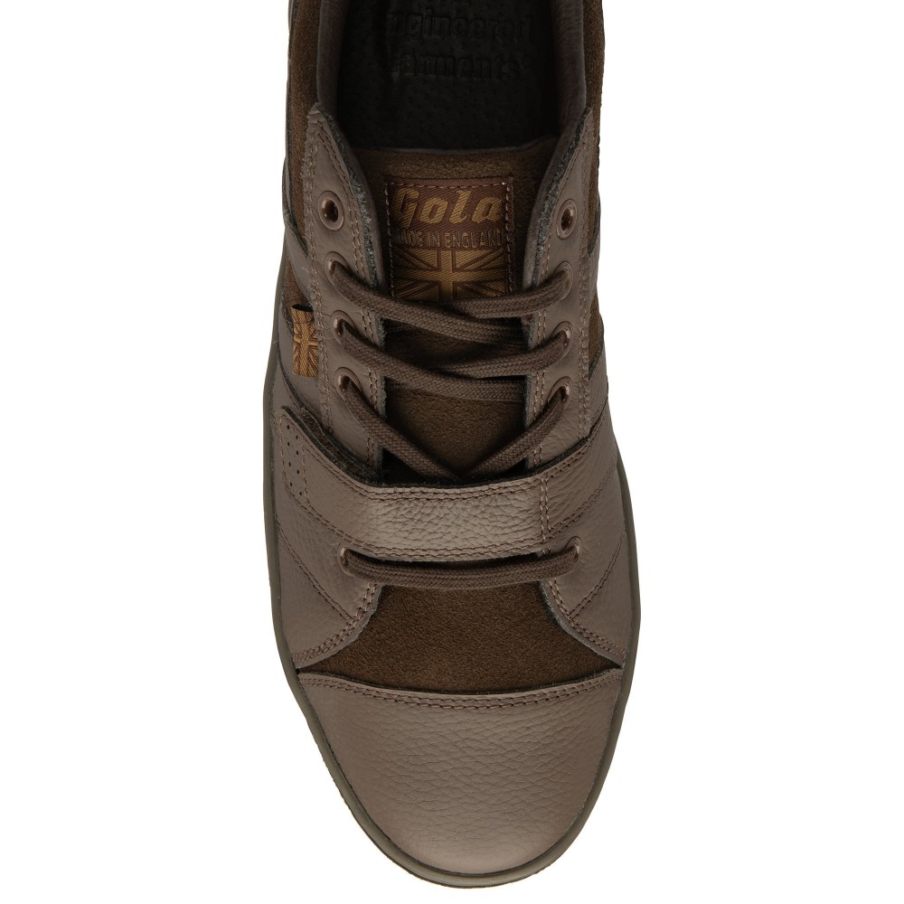 Gola Made in England - 1905 Men's Sentry Engineered Garment Sneakers - Brown/Brown