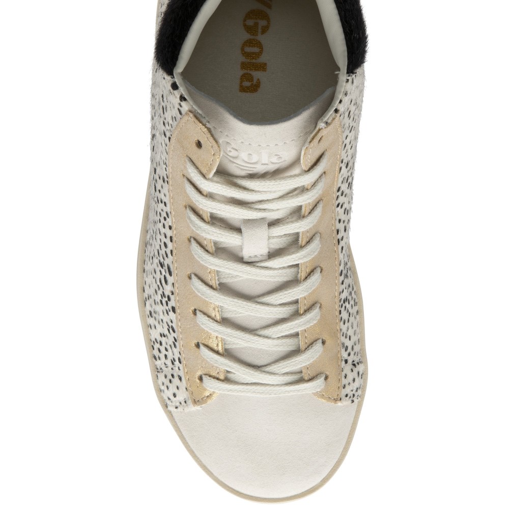 Gola Classics Women's Nova High Oasis Sneakers - Off White/Cheetah