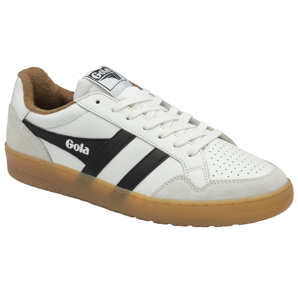 Gola Classics Men's Eagle '86 Sneakers - White/Black/Tobacco/Gum