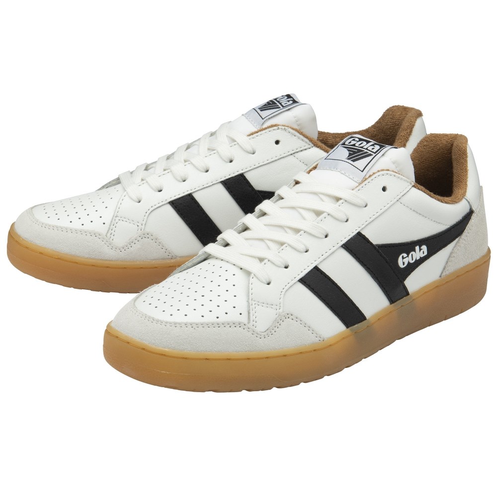 Gola Classics Men's Eagle '86 Sneakers - White/Black/Tobacco/Gum