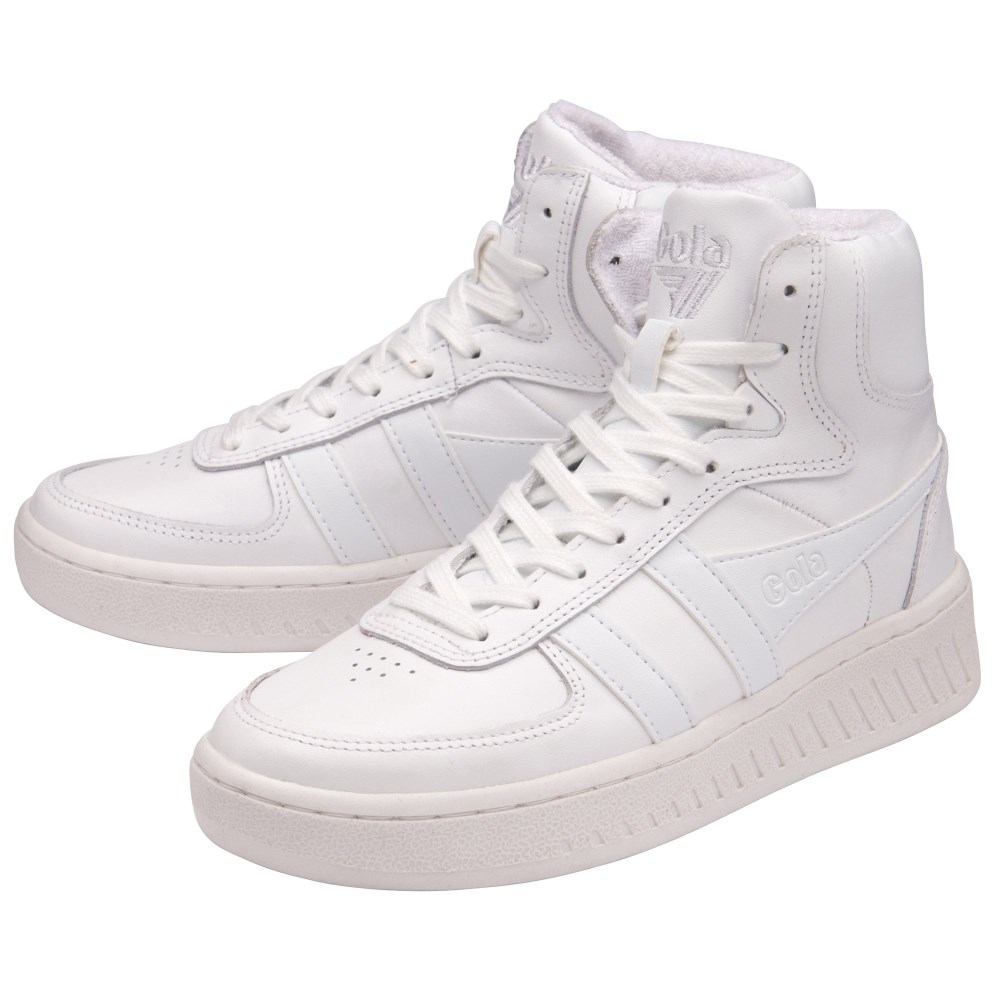 Gola Classics Women's Slam High Sneakers - White/White/White