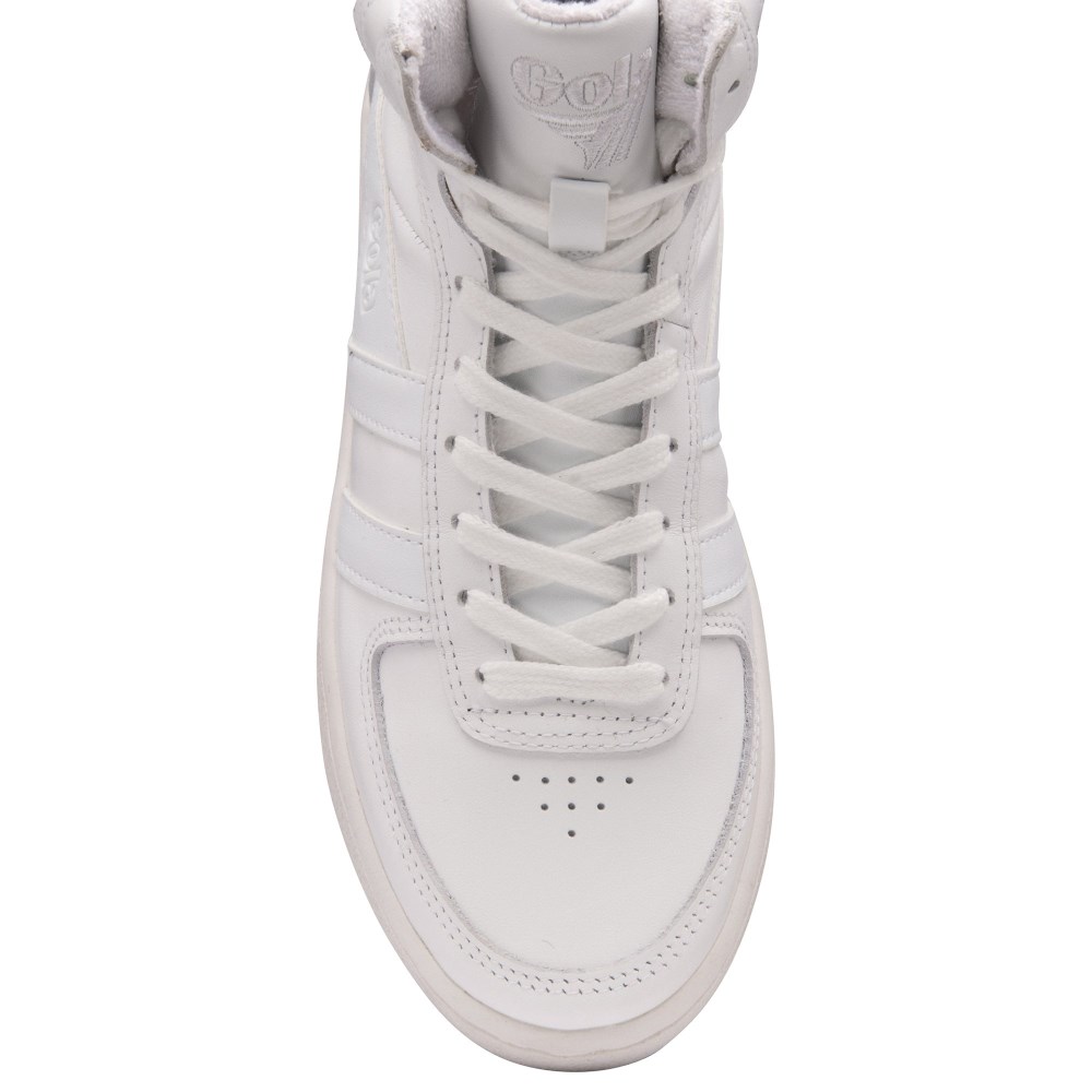 Gola Classics Women's Slam High Sneakers - White/White/White