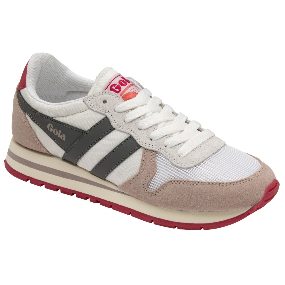 Gola Classics Women's Daytona Sneakers - White/Blossom/Ash