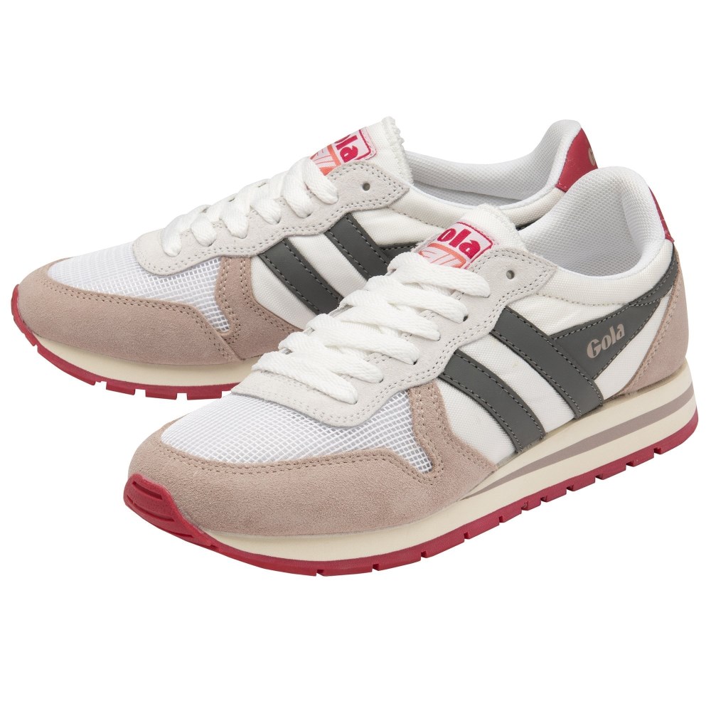 Gola Classics Women's Daytona Sneakers - White/Blossom/Ash
