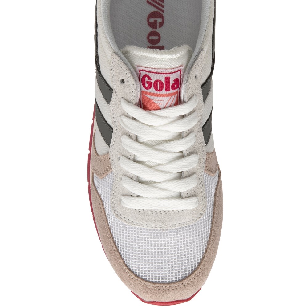 Gola Classics Women's Daytona Sneakers - White/Blossom/Ash