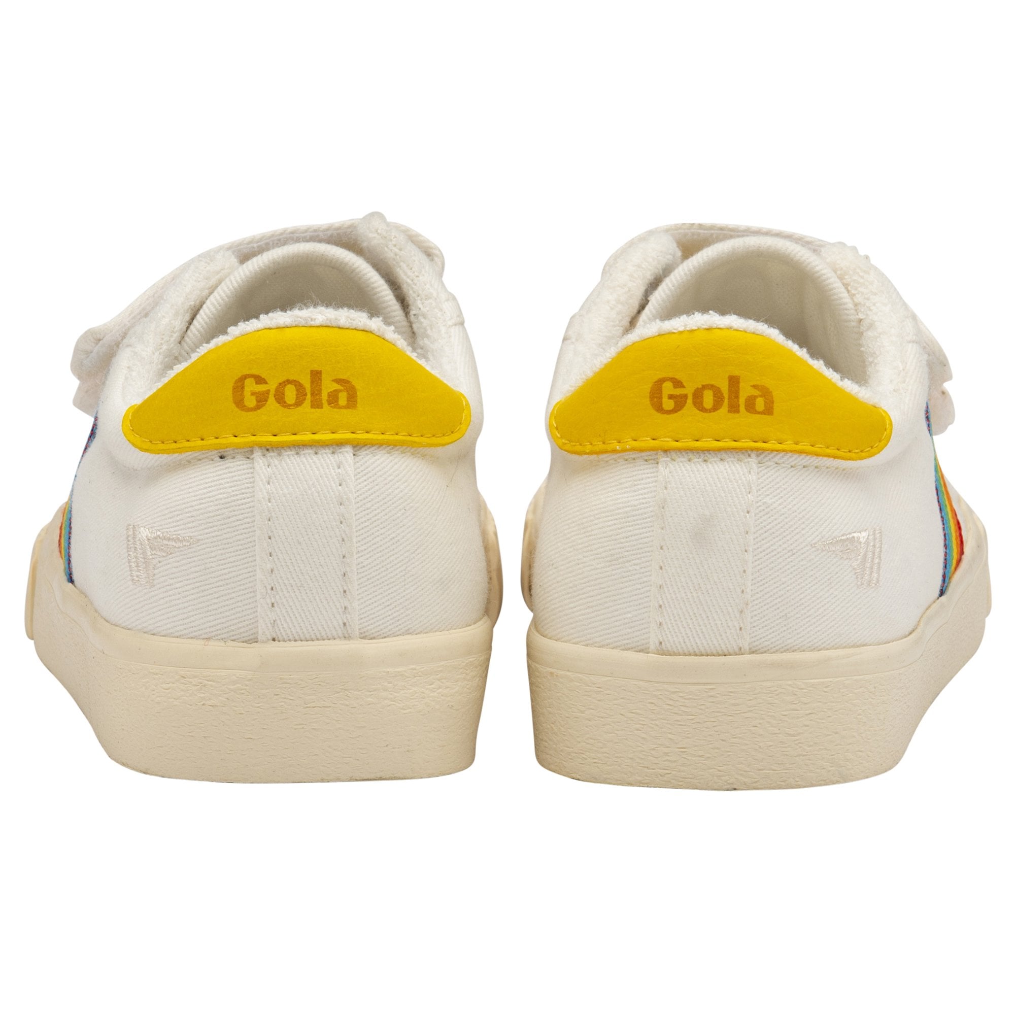 Vegan Gola Classics Kids Tennis Mark Cox Rainbow Strap - Off White/Multi