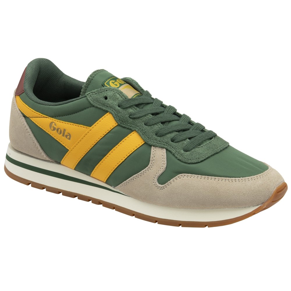 Gola Classics Men's Daytona Chute Sneakers - Evergreen/Bone/Sun