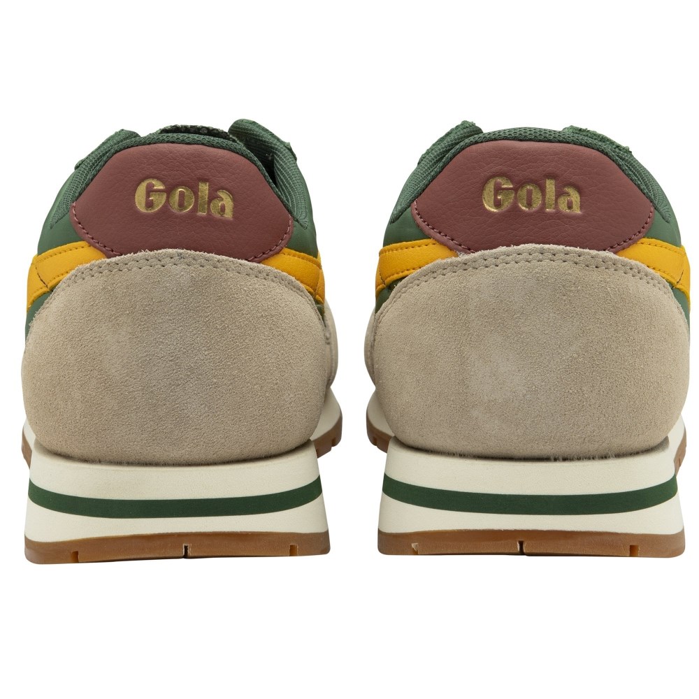 Gola Classics Men's Daytona Chute Sneakers - Evergreen/Bone/Sun
