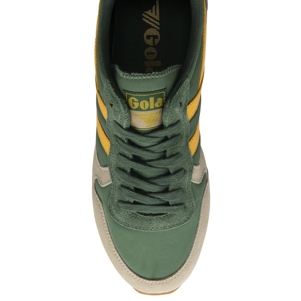 Gola Classics Men's Daytona Chute Sneakers - Evergreen/Bone/Sun
